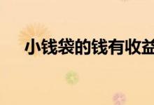小钱袋的钱有收益吗 小钱袋的钱怎么用