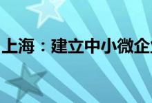 上海：建立中小微企业“纾困融资”工作机制