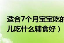 适合7个月宝宝吃的十大辅食食谱（七个月婴儿吃什么辅食好）
