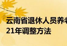 云南省退休人员养老金调整标准2022 参考2021年调整方法 
