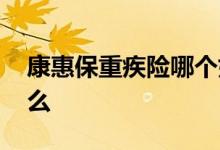 康惠保重疾险哪个好 爱惠保终身重疾险是什么