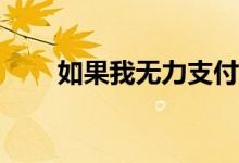 如果我无力支付逾期款项该怎么办？