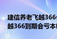 建信养老飞越366会损失本金吗 建信养老飞越366到期会亏本吗