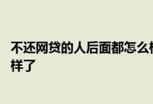 不还网贷的人后面都怎么样了 那些借了网贷不还的人都怎么样了