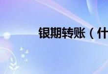 银期转账（什么叫做银期转账）