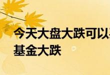 今天大盘大跌可以买基金吗 为什么大盘没跌基金大跌
