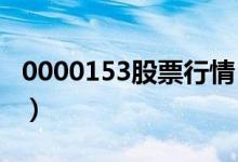 0000153股票行情（股票000153价格是多少）