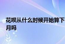 花呗从什么时候开始算下一个月的 花呗是从1号开始算下个月吗