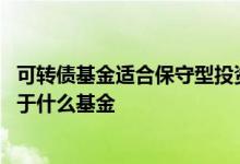 可转债基金适合保守型投资者吗 保守型投资者最有可能投资于什么基金
