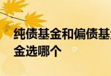 纯债基金和偏债基金区别 纯债基金和偏债基金选哪个