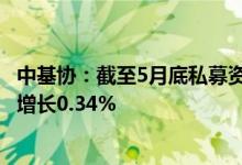 中基协：截至5月底私募资管业务规模合计15.67万亿元环比增长0.34%