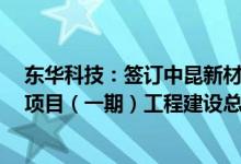 东华科技：签订中昆新材料年产2X60万吨天然气制乙二醇项目（一期）工程建设总承包合同