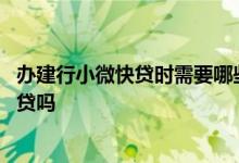 办建行小微快贷时需要哪些条件 个体户可以申请建行小微快贷吗