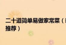 二十道简单易做家常菜（新手简单易做的家常菜简单家常菜推荐）