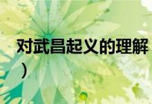 对武昌起义的理解（武昌起义的意义（图文））