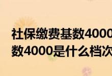 社保缴费基数4000退休能拿多少 社保缴费基数4000是什么档次 