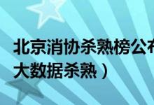 北京消协杀熟榜公布（超一半被调查者遭遇过大数据杀熟）
