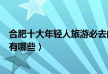 合肥十大年轻人旅游必去的景点（合肥适合年轻人玩的地方有哪些）