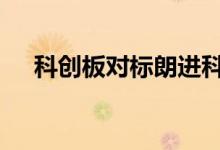 科创板对标朗进科技 什么叫科创板对标