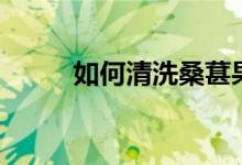 如何清洗桑葚果（如何清洗桑葚）