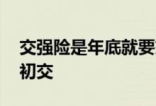 交强险是年底就要交吗 交强险是不是只能年初交