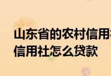 山东省的农村信用社可以贷款吗 山东省农村信用社怎么贷款