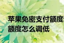 苹果免密支付额度调整 苹果手机支付宝免密额度怎么调低