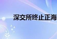 深交所终止正海科技创业板IPO审核