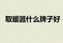 取暖器什么牌子好（这几个品牌比较好用）