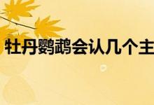 牡丹鹦鹉会认几个主人（牡丹鹦鹉会说话吗）