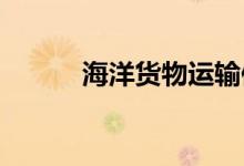海洋货物运输保险的金额及费率