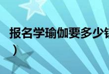报名学瑜伽要多少钱（来看看这份收费价目表）