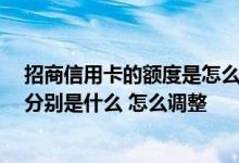 招商信用卡的额度是怎么定的 招商信用卡额度调整有几种 分别是什么 怎么调整