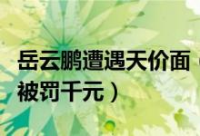 岳云鹏遭遇天价面（涉事餐厅明码标价不规范被罚千元）