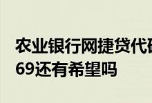 农业银行网捷贷代码是es369 农行网捷贷es369还有希望吗