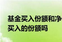 基金买入份额和净值有关系吗 基金净值就是买入的份额吗