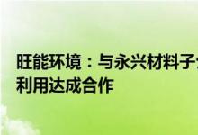 旺能环境：与永兴材料子公司就废旧动力蓄电池回收资源化利用达成合作