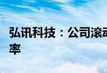 弘讯科技：公司滚动市盈率高于行业滚动市盈率