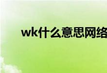 wk什么意思网络用语（wk什么意思）