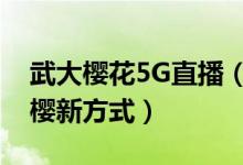 武大樱花5G直播（超高清直播为游客解锁赏樱新方式）