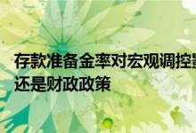 存款准备金率对宏观调控影响 存款准备金率下调是宏观调控还是财政政策