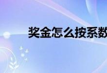 奖金怎么按系数分配 奖金怎么扣税