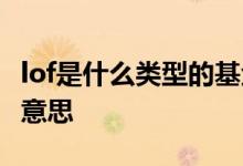 lof是什么类型的基金 lof基金一级市场是什么意思