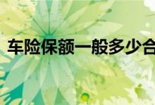 车险保额一般多少合适 车险一般怎么上合适
