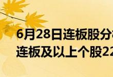 6月28日连板股分析：连板股晋级率超4成3连板及以上个股22只