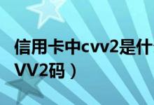 信用卡中cvv2是什么意思（什么是信用卡的CVV2码）