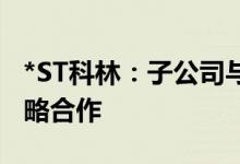 *ST科林：子公司与湖北供销电商公司达成战略合作