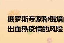 俄罗斯专家称俄境内没有爆发克里米亚-刚果出血热疫情的风险