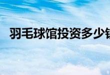 羽毛球馆投资多少钱（原来这么赚钱了！）