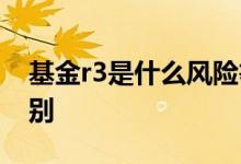 基金r3是什么风险等级 基金风险r2和r3的区别